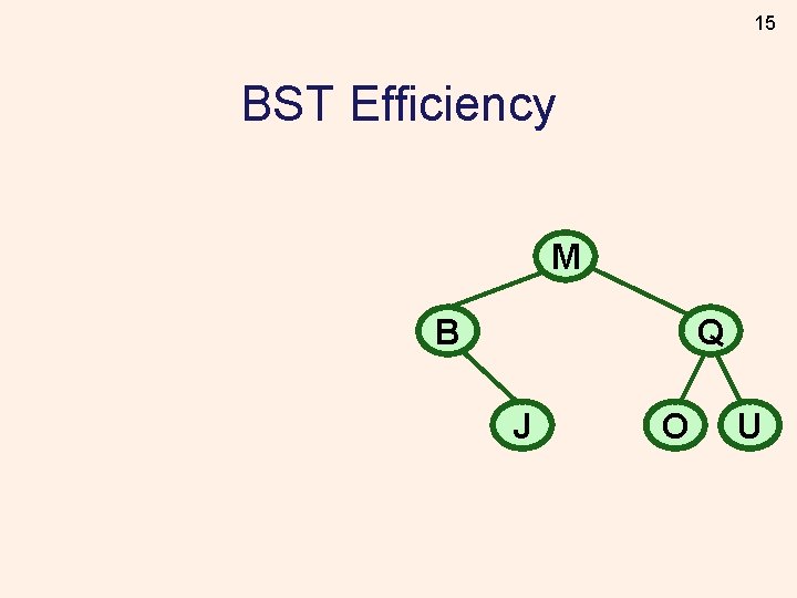 15 BST Efficiency M B Q J O U 