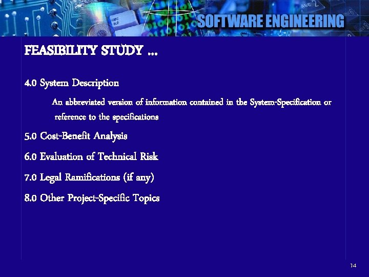 FEASIBILITY STUDY … 4. 0 System Description An abbreviated version of information contained in