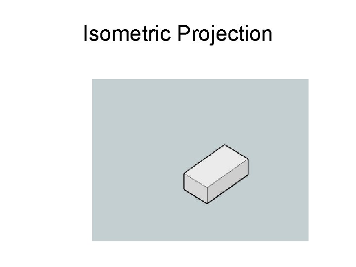 Isometric Projection 