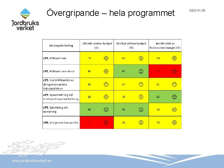 Övergripande – hela programmet www. jordbruksverket. se 2022 -01 -26 