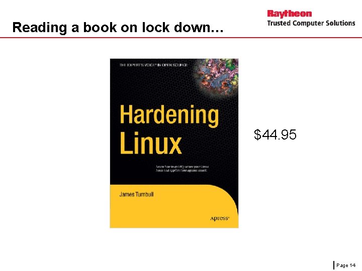 Reading a book on lock down… $44. 95 Page 14 