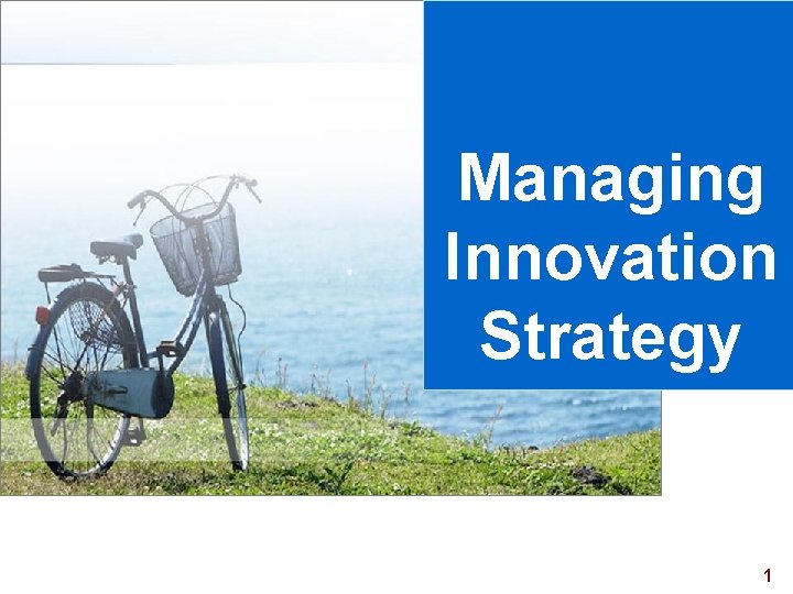 Managing Innovation Strategy 1 