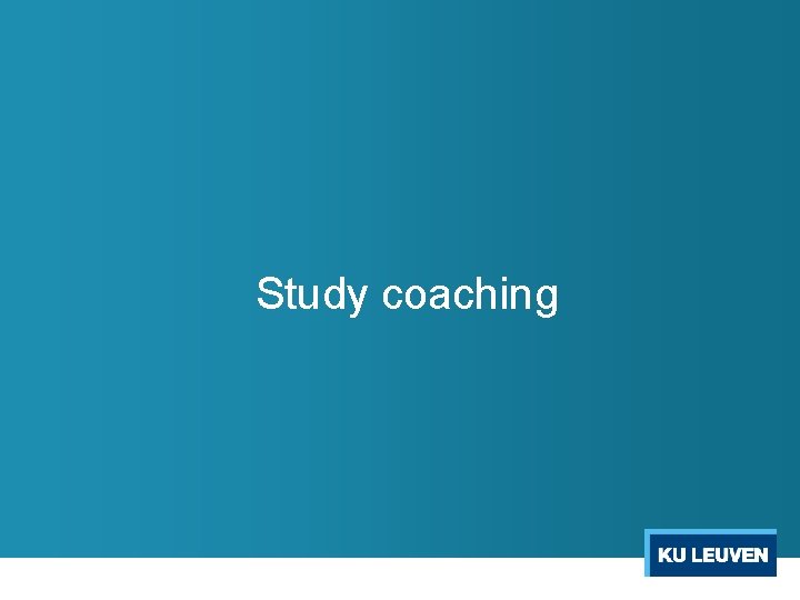 Study coaching 