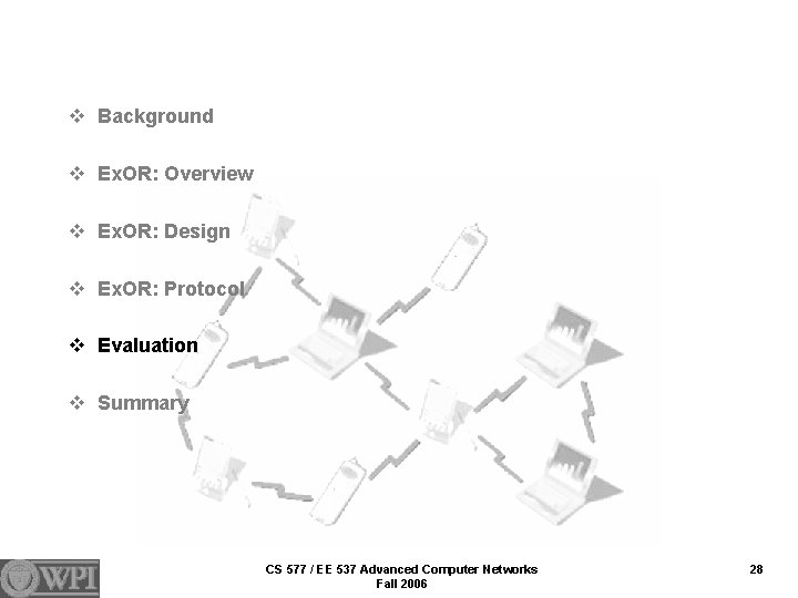 v Background v Ex. OR: Overview v Ex. OR: Design v Ex. OR: Protocol