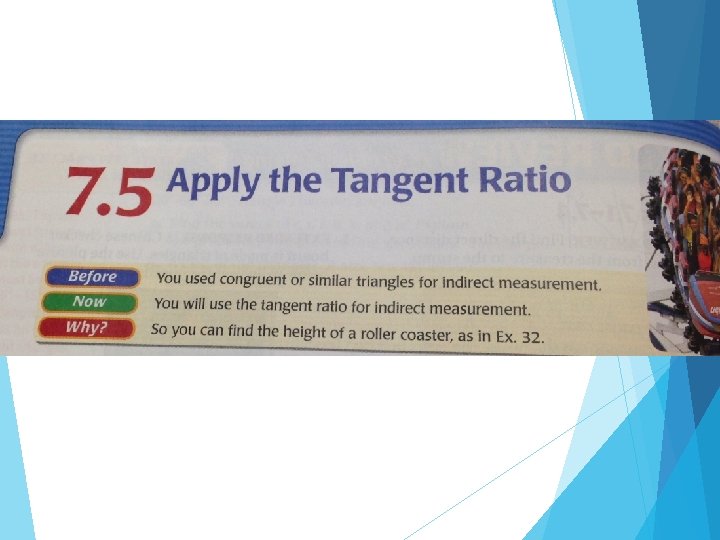 EXAMPLE 1 Find tangent ratios Find tan S