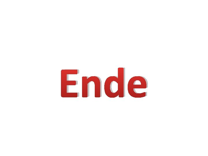 Ende 