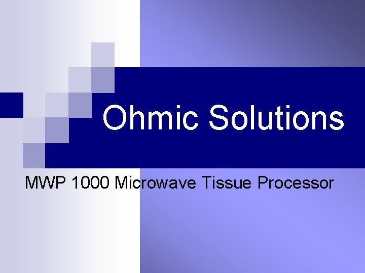 Ohmic Solutions MWP 1000 Microwave Tissue Processor Ohmic Solutions MWP 1000 Microwave Tissue Processor