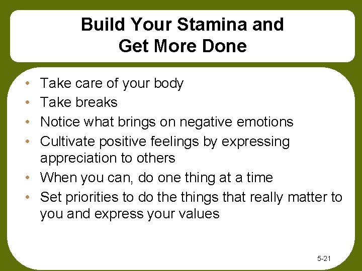 Build Your Stamina and Get More Done • • Take care of your body