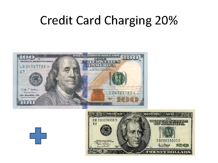 Credit Card Charging 20% 