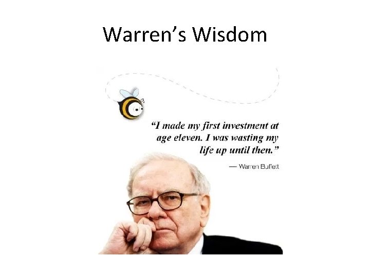 Warren’s Wisdom 