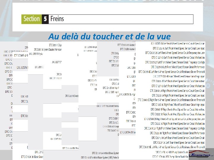 Au delà du toucher et de la vue 2011 Sierra 1500 Les codes de