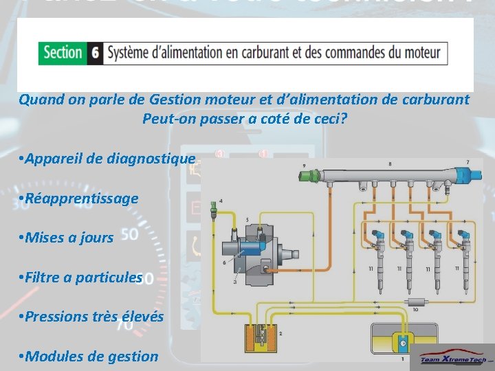 Quand on parle de Gestion moteur et d’alimentation de carburant Peut-on passer a coté