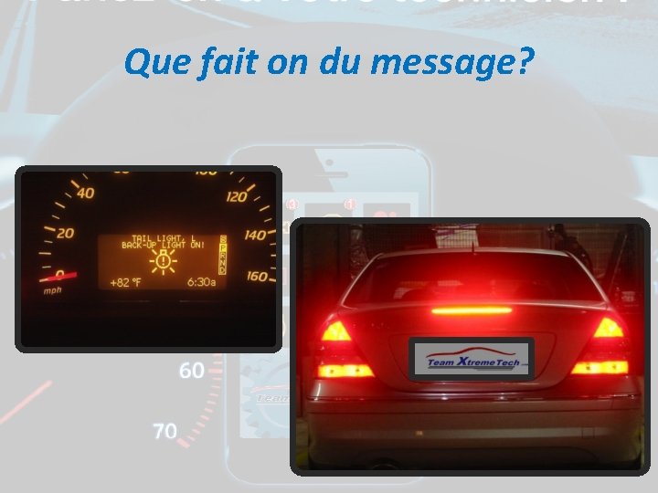 Que fait on du message? 