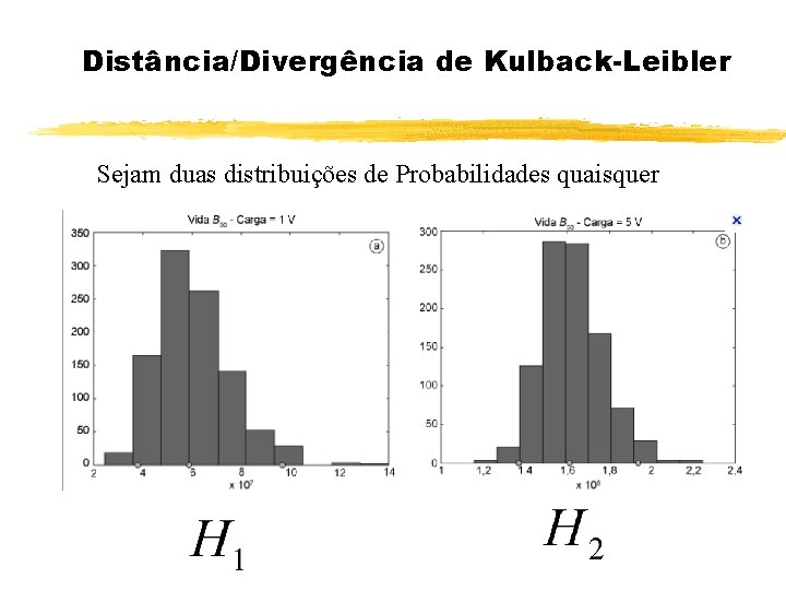 Distância/Divergência de Kulback-Leibler Sejam duas distribuições de Probabilidades quaisquer 