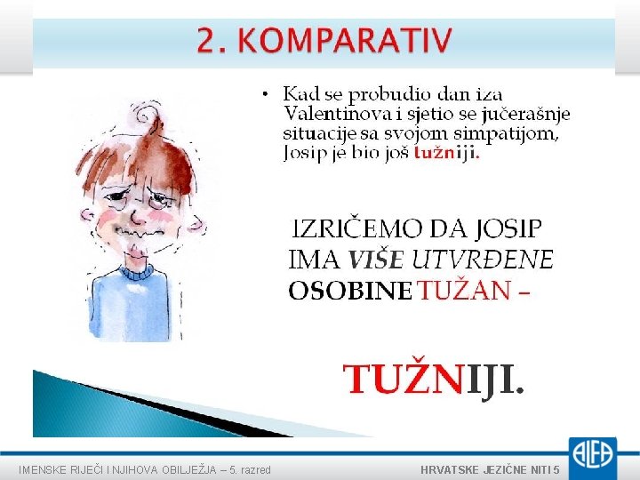 IMENSKE RIJEČI I NJIHOVA OBILJEŽJA – 5. razred HRVATSKE JEZIČNE NITI 5 