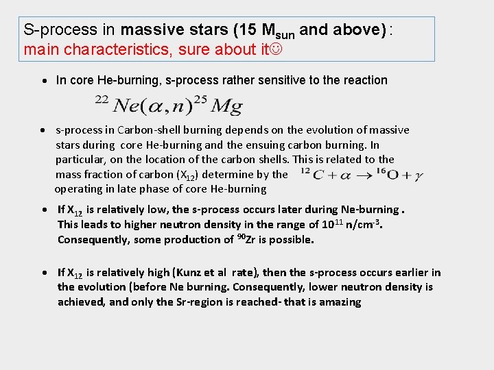 S-process in massive stars (15 Msun and above) : main characteristics, sure about it