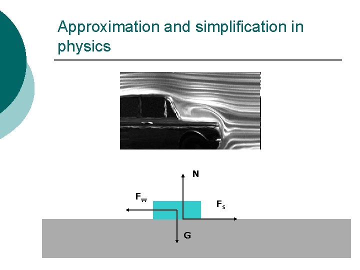 Approximation and simplification in physics N Fw Fs G 
