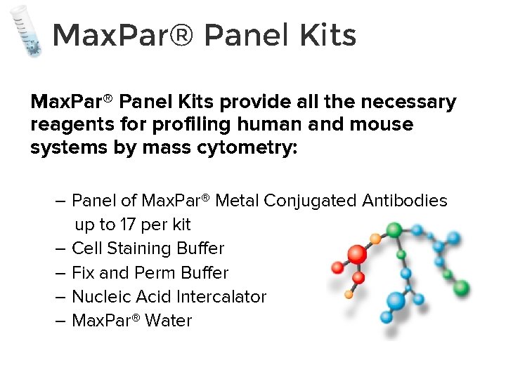 Max. Par® Panel Kits provide all the necessary reagents for profiling human and mouse