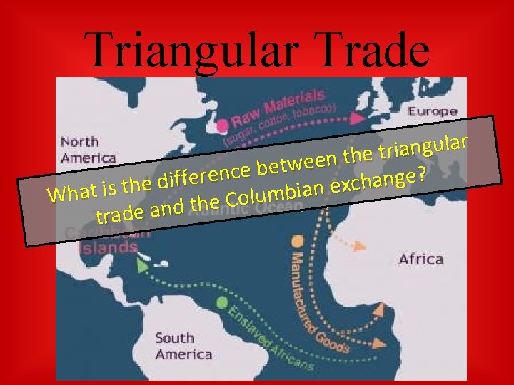 Triangular Trade r a l u g n a i r t e h