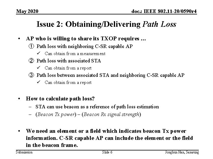 May 2020 doc. : IEEE 802. 11 -20/0590 r 4 Issue 2: Obtaining/Delivering Path