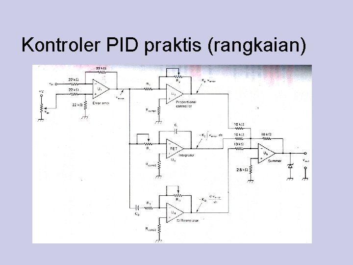 Kontroler PID praktis (rangkaian) 