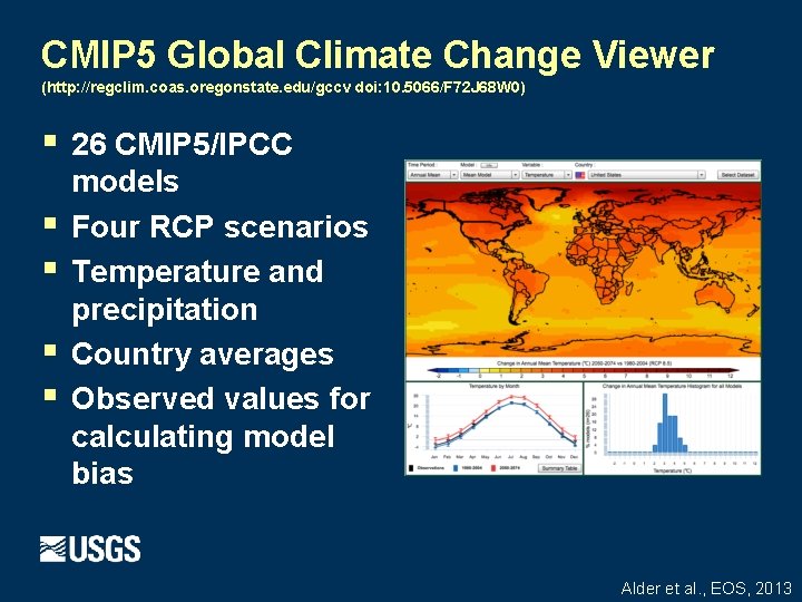CMIP 5 Global Climate Change Viewer (http: //regclim. coas. oregonstate. edu/gccv doi: 10. 5066/F CMIP 5 Global Climate Change Viewer (http: //regclim. coas. oregonstate. edu/gccv doi: 10. 5066/F