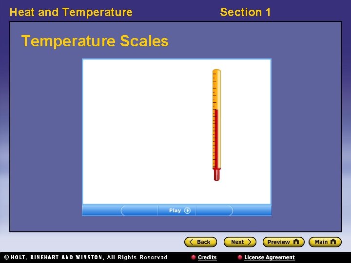 Heat and Temperature Scales Section 1 