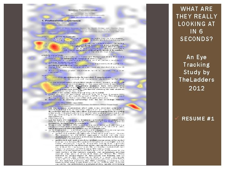 WHAT ARE THEY REALLY LOOKING AT IN 6 SECONDS? An Eye Tracking Study by