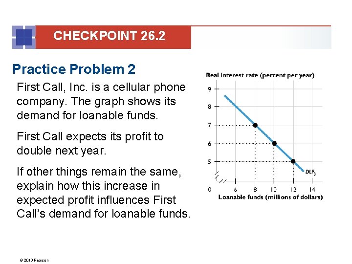 CHECKPOINT 26. 2 Practice Problem 2 First Call, Inc. is a cellular phone company.