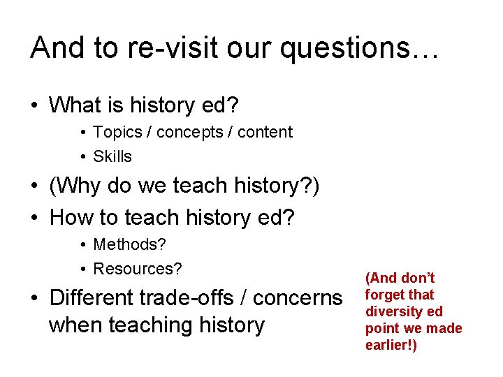 Sample History Ed Session 06 More history ed methods images timelines