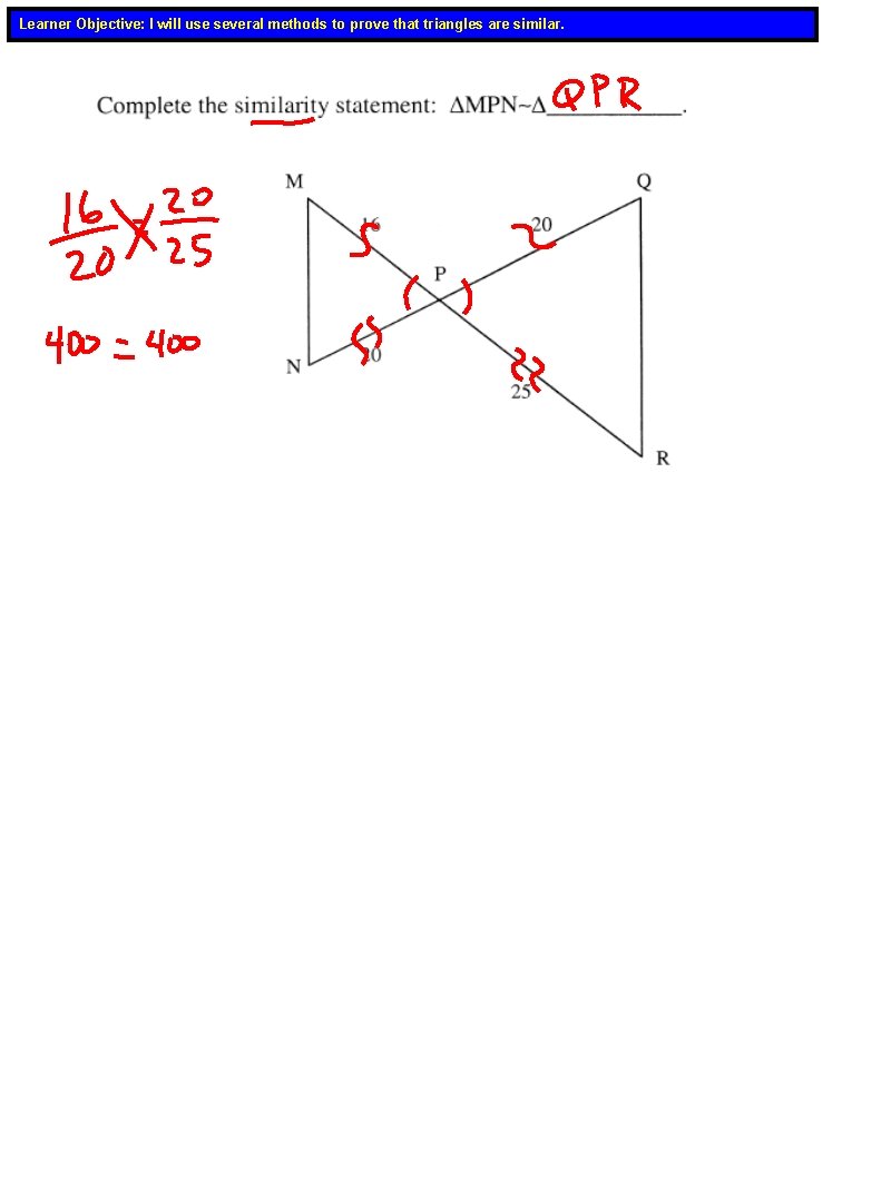 Advanced Geometry 8 3 Methods of Proving Triangles