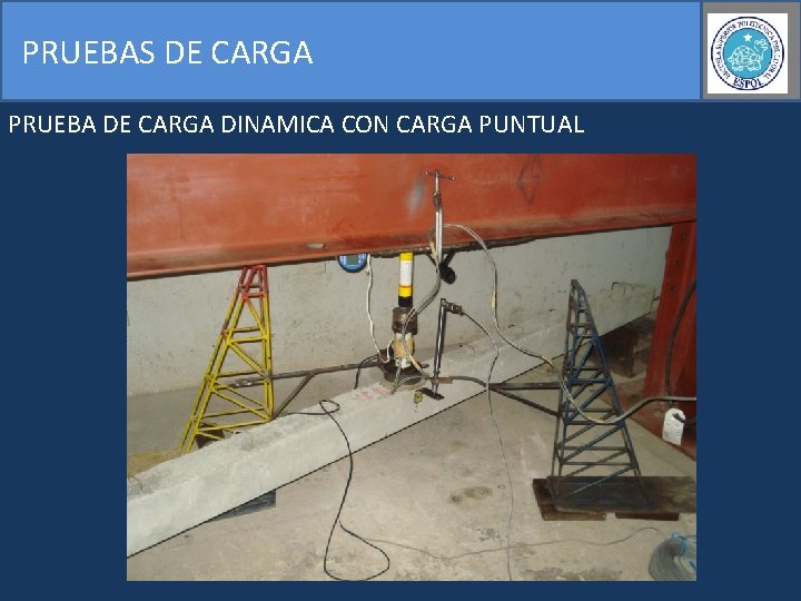 PRUEBAS DE CARGA PRUEBA DE CARGA DINAMICA CON CARGA PUNTUAL 