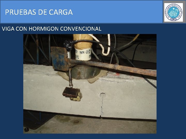 PRUEBAS DE CARGA VIGA CON HORMIGON CONVENCIONAL 