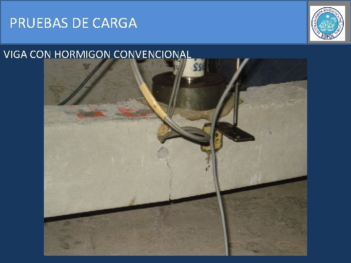 PRUEBAS DE CARGA VIGA CON HORMIGON CONVENCIONAL 