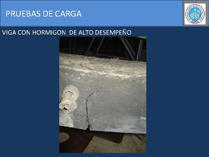 PRUEBAS DE CARGA VIGA CON HORMIGON DE ALTO DESEMPEÑO 