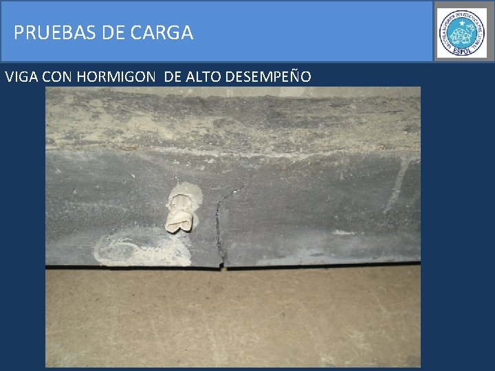 PRUEBAS DE CARGA VIGA CON HORMIGON DE ALTO DESEMPEÑO 