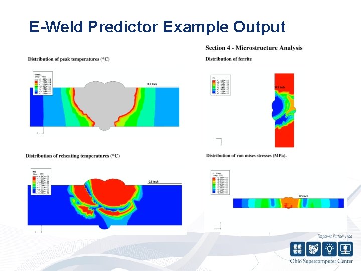 E-Weld Predictor Example Output 