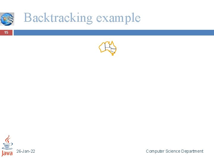 Backtracking example 15 26 -Jan-22 Computer Science Department 