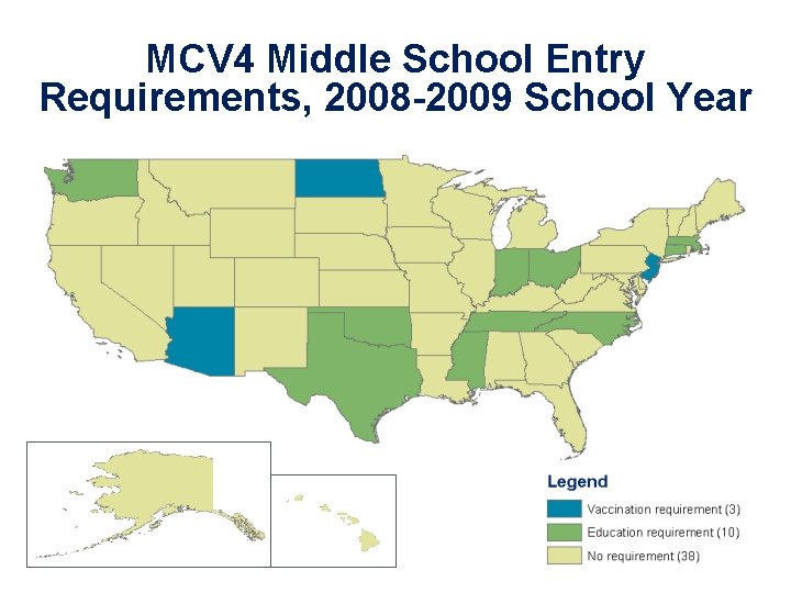 MCV 4 Middle School Entry Requirements, 2008 -2009 School Year 