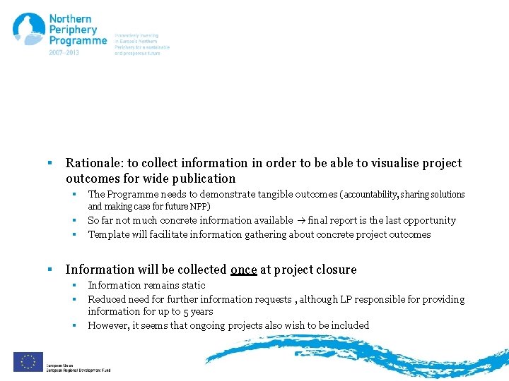 Final Content Report - Rationale § Rationale: to collect information in order to be