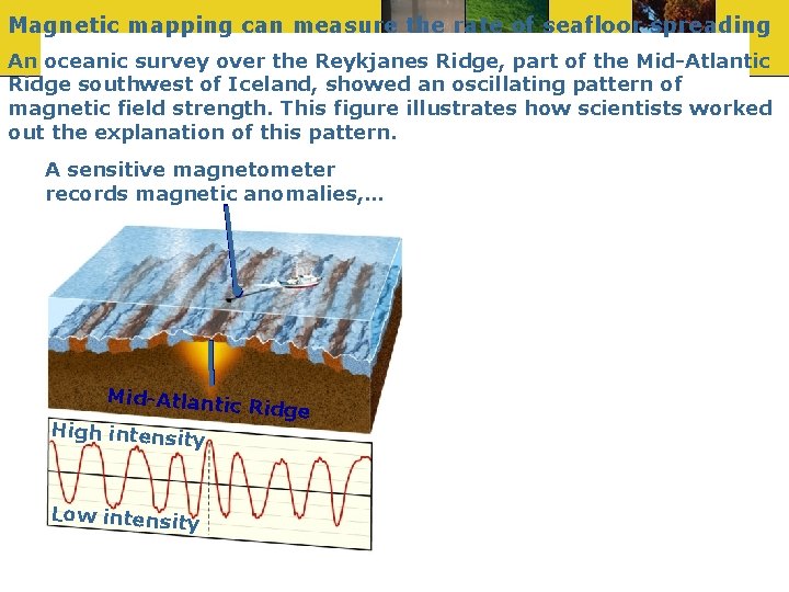 Magnetic mapping can measure the rate of seafloor spreading An oceanic survey over the