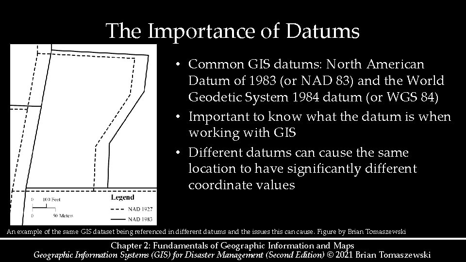 The Importance of Datums • Common GIS datums: North American Datum of 1983 (or The Importance of Datums • Common GIS datums: North American Datum of 1983 (or