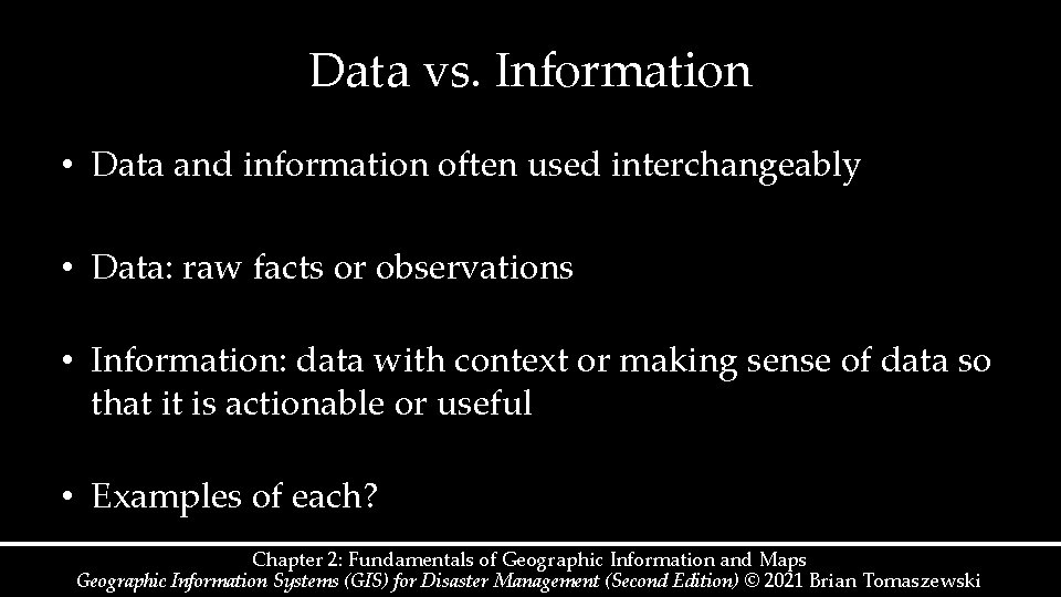 Data vs. Information • Data and information often used interchangeably • Data: raw facts Data vs. Information • Data and information often used interchangeably • Data: raw facts