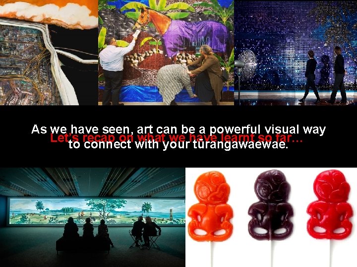 As we have seen, art can be a powerful visual way Let’s on with