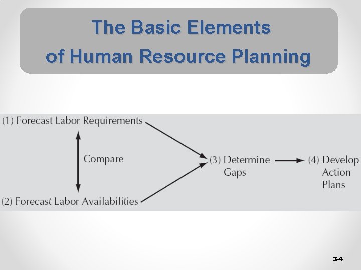 The Basic Elements of Human Resource Planning 3 -4 The Basic Elements of Human Resource Planning 3 -4