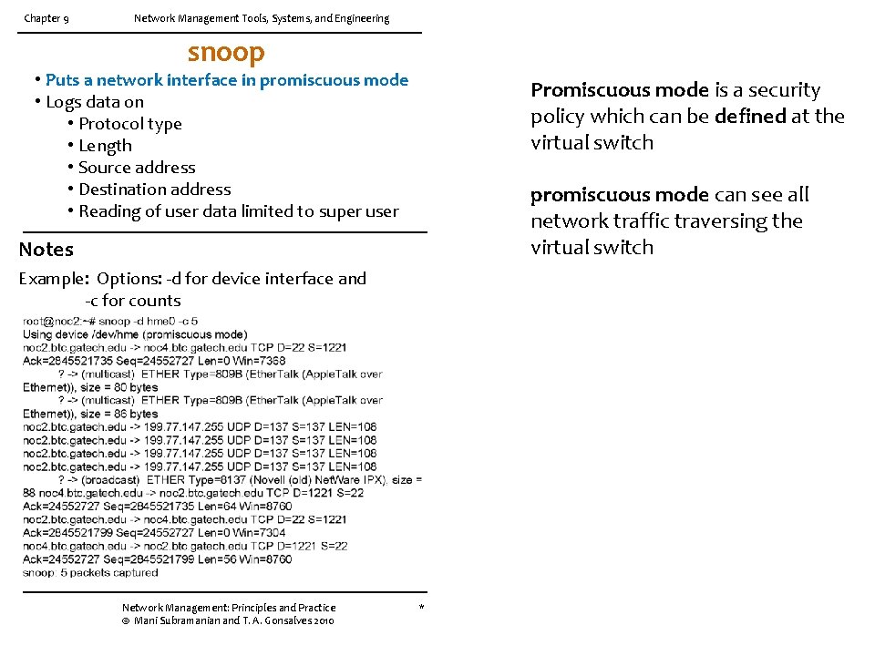 Chapter 9 Week 6 Network Management Tools Systems
