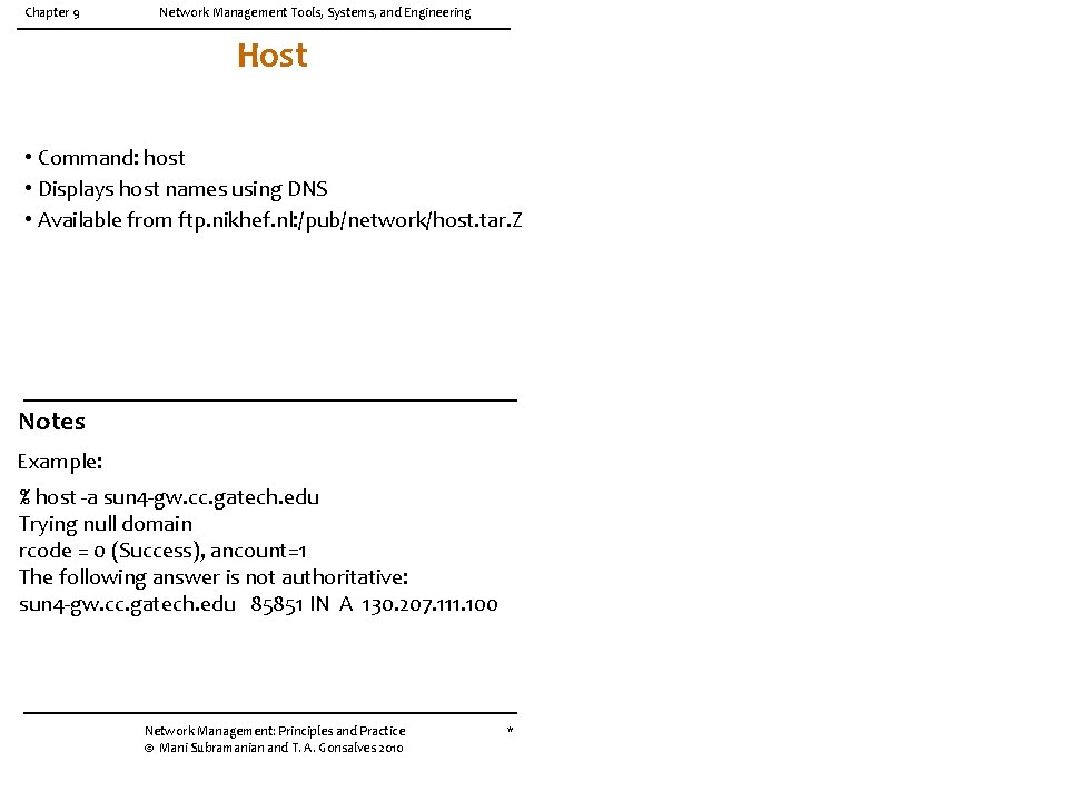 Chapter 9 Week 6 Network Management Tools Systems