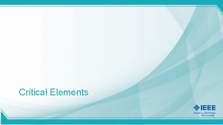 Critical Elements 