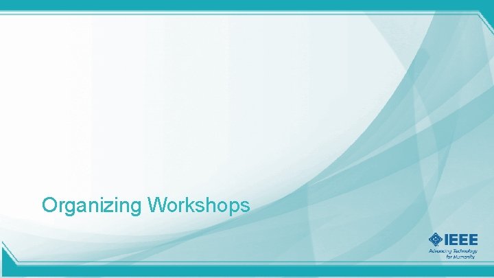 Organizing Workshops 