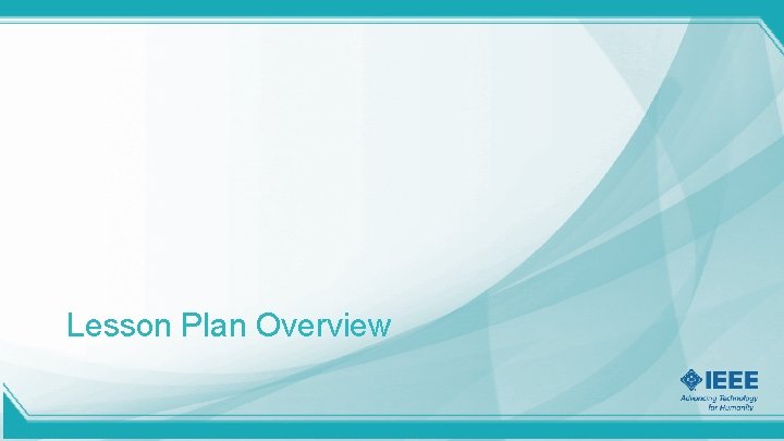 Lesson Plan Overview 